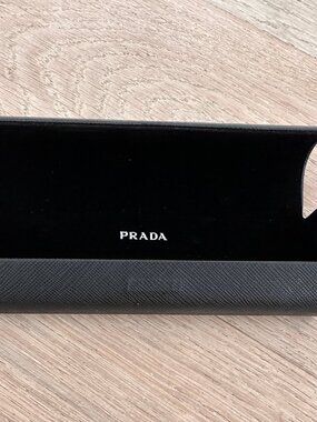 Black Prada Glasses Case